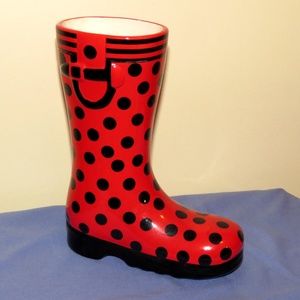 Burton & Burton Polka Dot Boot Planter